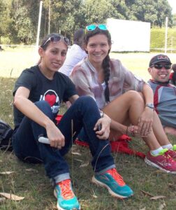 USA's long distance runner, Desiree Linden while training in Kenya